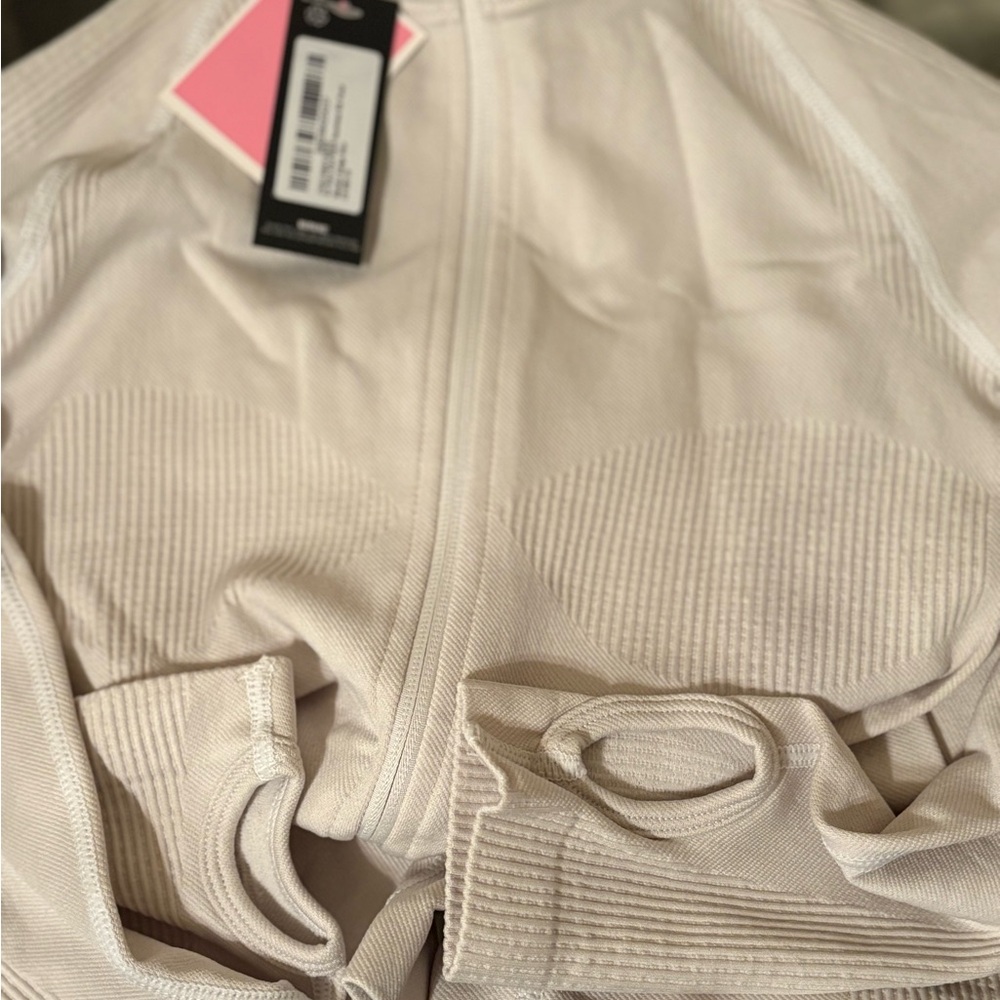 PrettyLittleThing Cream Bomber Jacket